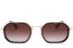 Geometric Golden Metal Sunglasses #BS2503-0002
