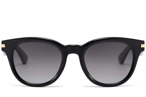 Oval Black Plastic Sunglasses #BS2503-0008