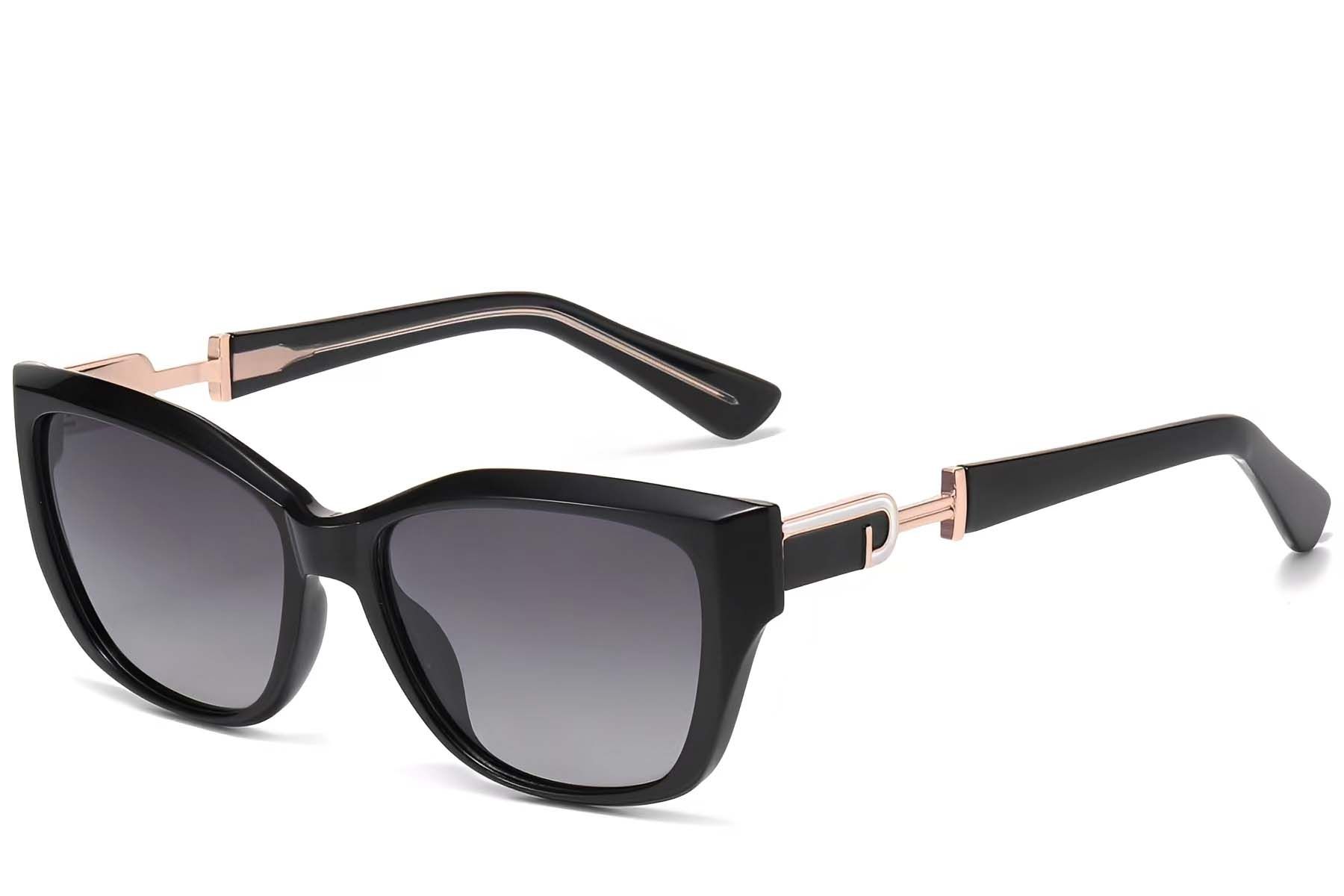 Butterfly Black Plastic Sunglasses #BS2503-0012