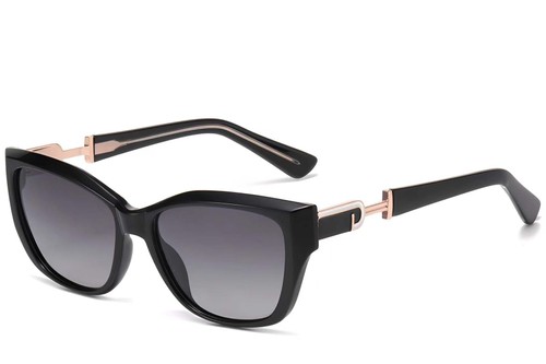 Butterfly Black Plastic Sunglasses #BS2503-0012