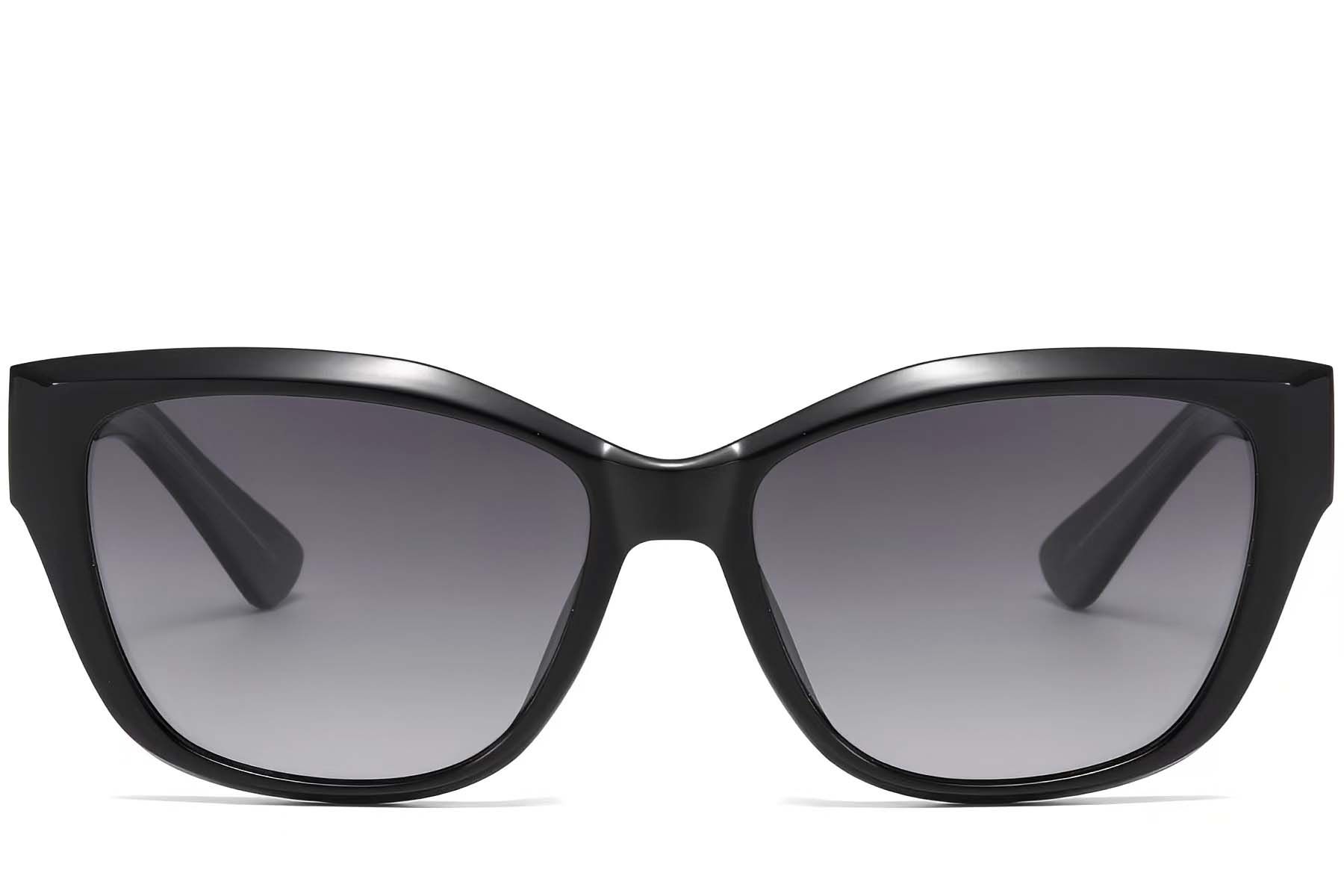 Butterfly Black Plastic Sunglasses #BS2503-0012