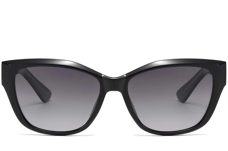 Butterfly Black Plastic Sunglasses #BS2503-0012