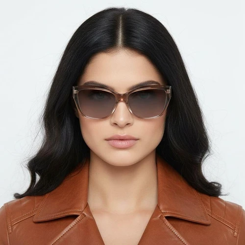 Butterfly Brown Plastic Sunglasses #BS2503-0013