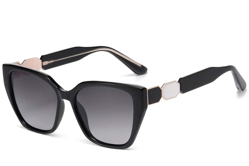 Butterfly Black Plastic Sunglasses #BS2503-0015