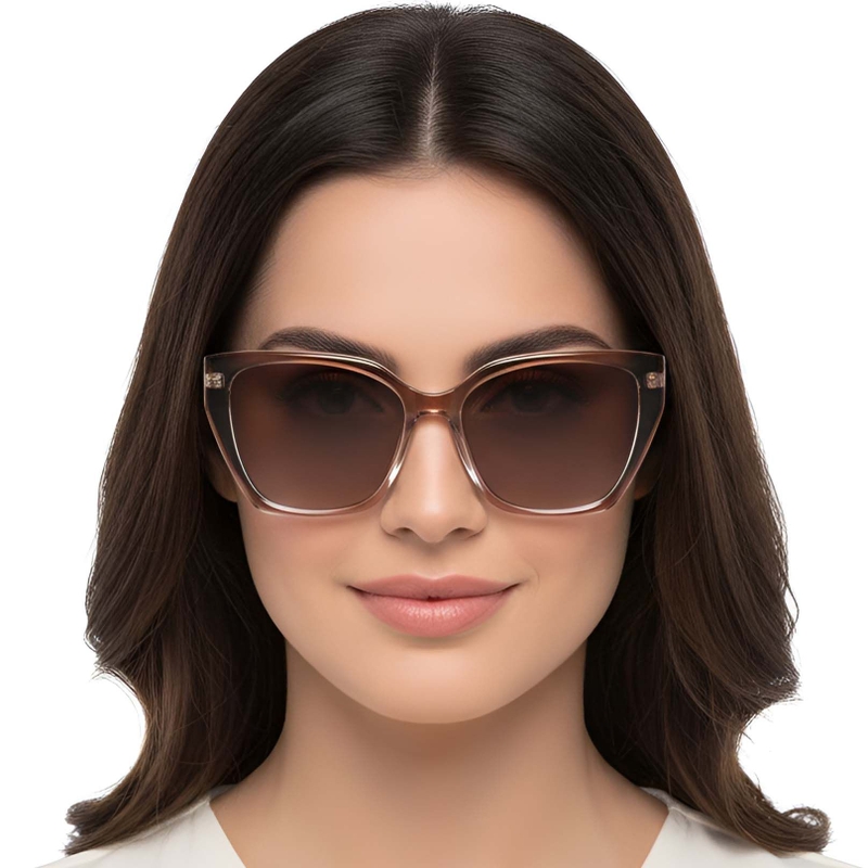 Butterfly Brown Plastic Sunglasses #BS2503-0016