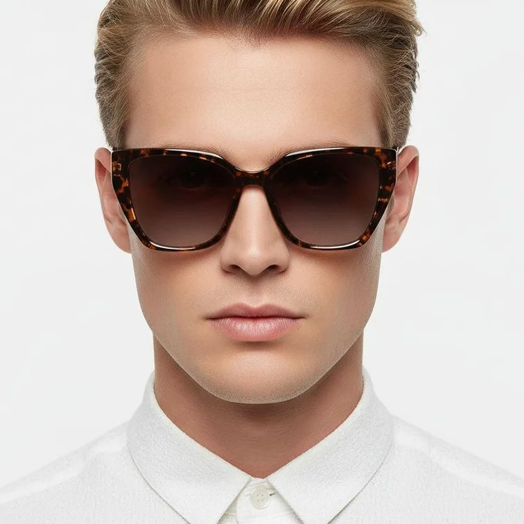Butterfly Tortoiseshell Plastic Sunglasses #BS2503-0017