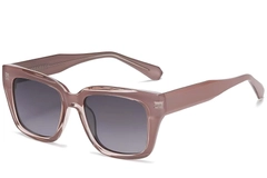 Rectangular Pink Plastic Sunglasses #BS2503-0020