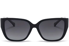 Rectangular Black Plastic Sunglasses #BS2503-0021