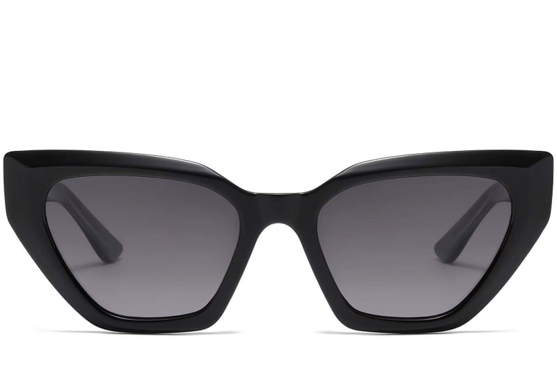 Butterfly Black Plastic Sunglasses #BS2503-0027