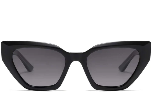 Butterfly Black Plastic Sunglasses #BS2503-0027
