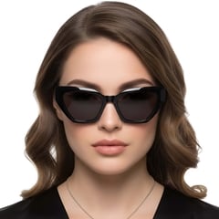 Butterfly Black Plastic Sunglasses #BS2503-0027