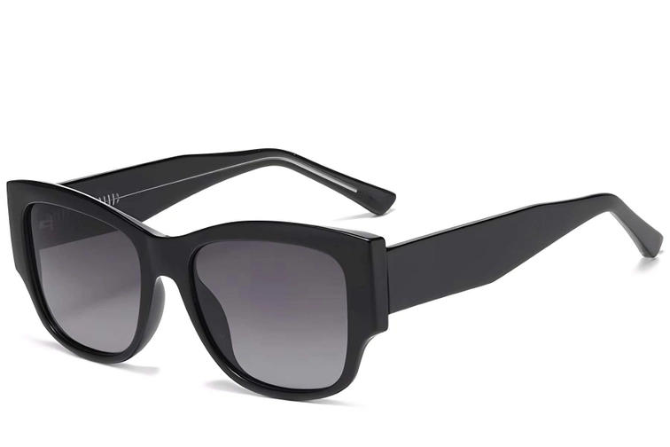 Butterfly Black Plastic Sunglasses #BS2503-0031