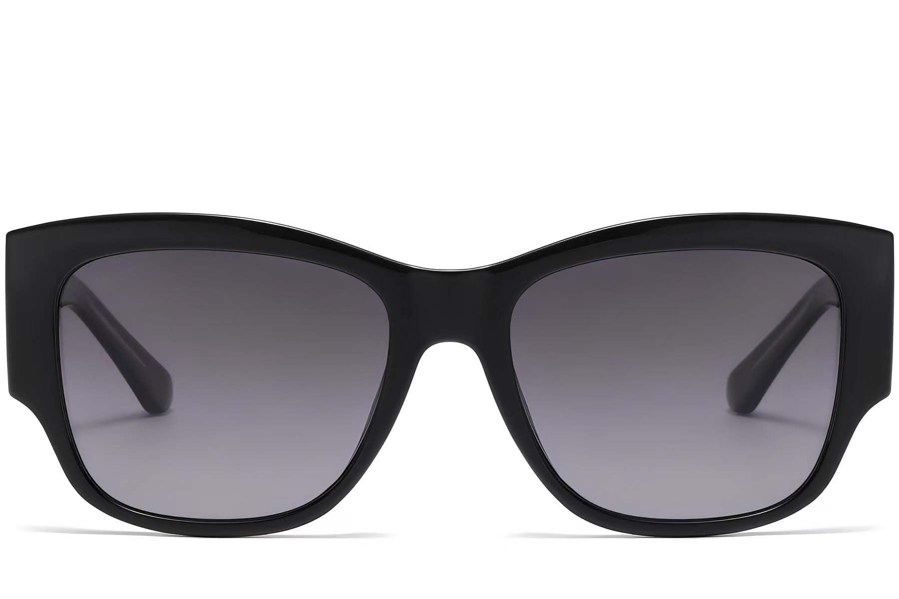 Butterfly Black Plastic Sunglasses #BS2503-0031