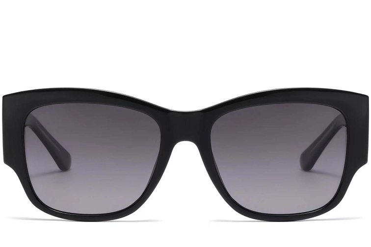 Butterfly Black Plastic Sunglasses #BS2503-0031