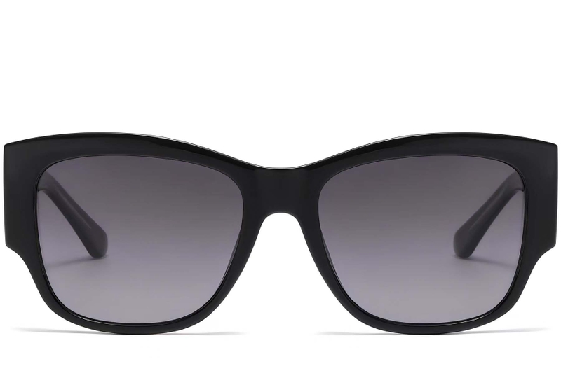 Butterfly Black Plastic Sunglasses #BS2503-0031