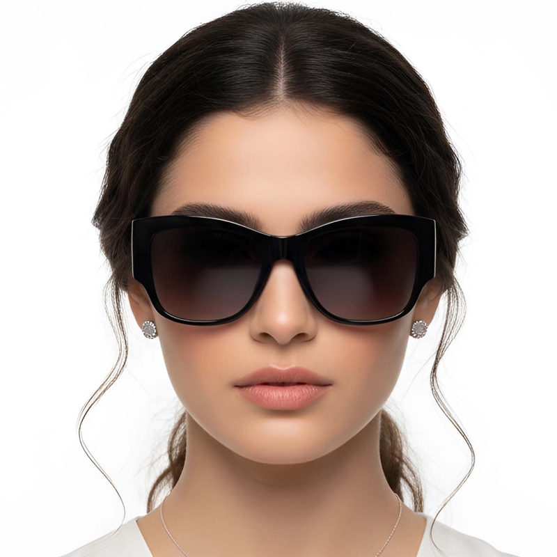 Butterfly Black Plastic Sunglasses #BS2503-0031