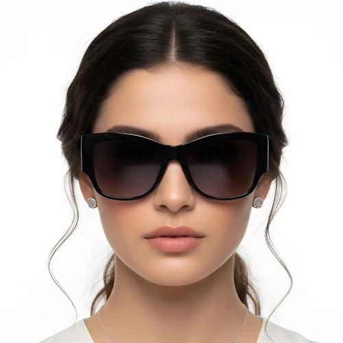 Butterfly Black Plastic Sunglasses #BS2503-0031