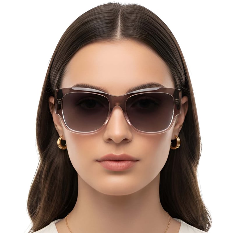 Butterfly Brown Plastic Sunglasses #BS2503-0032