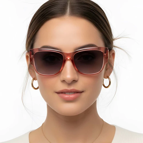 Butterfly Red Plastic Sunglasses #BS2503-0034