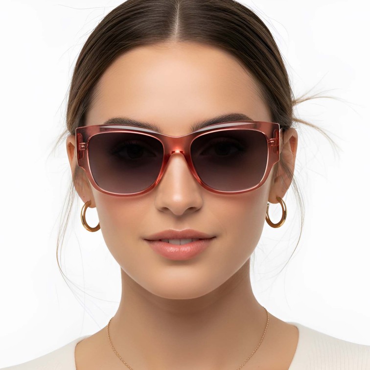 Butterfly Red Plastic Sunglasses #BS2503-0034