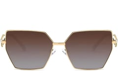 Gafas de sol geométricas de metal dorado #BS2503-0053