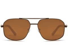 Aviator Copper Metal Sunglasses #BS2503-0056