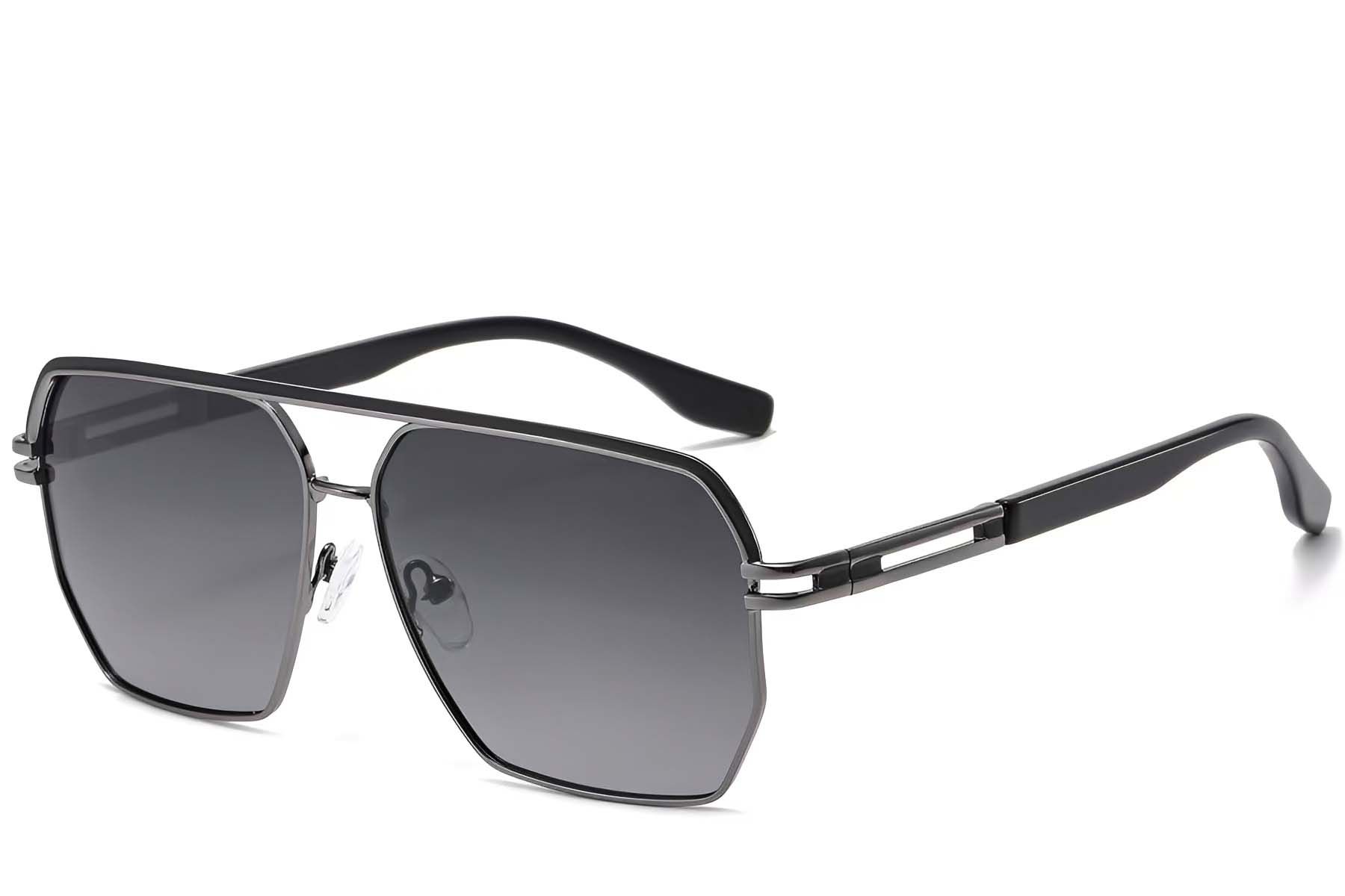 Aviator Grey Metal Sunglasses #BS2503-0057