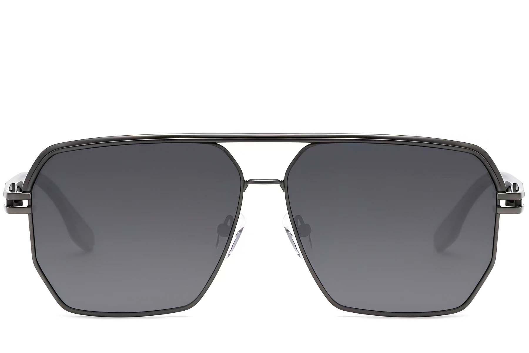 Aviator Grey Metal Sunglasses #BS2503-0057