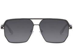 Aviator Grey Metal Sunglasses #BS2503-0057