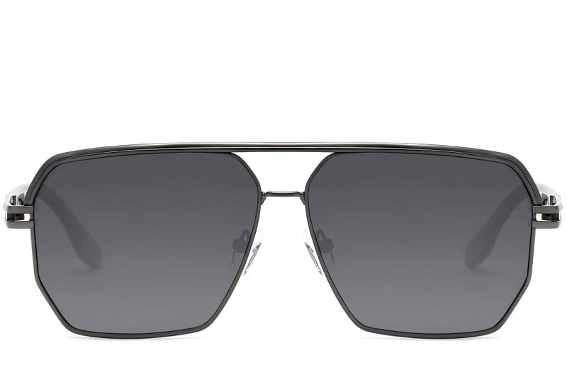 Aviator Grey Metal Sunglasses #BS2503-0057
