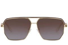 Aviator Golden Metal Sunglasses #BS2503-0058