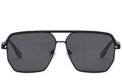 Aviator Black Metal Sunglasses #BS2503-0059