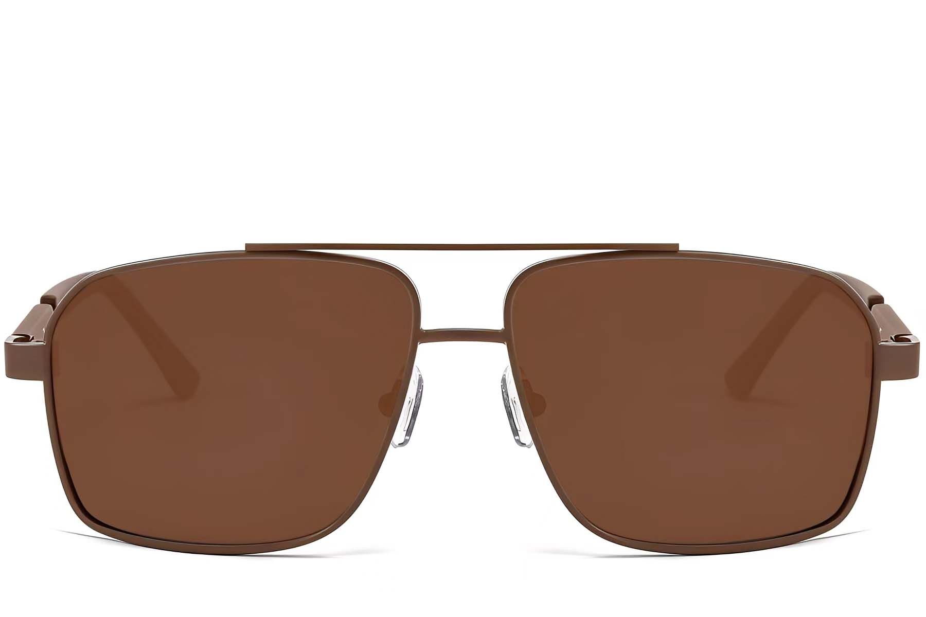 Aviator Copper Metal Sunglasses #BS2503-0061