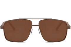 Aviator Copper Metal Sunglasses #BS2503-0061