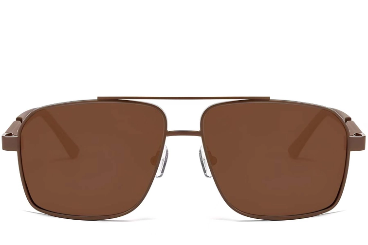 Aviator Copper Metal Sunglasses #BS2503-0061