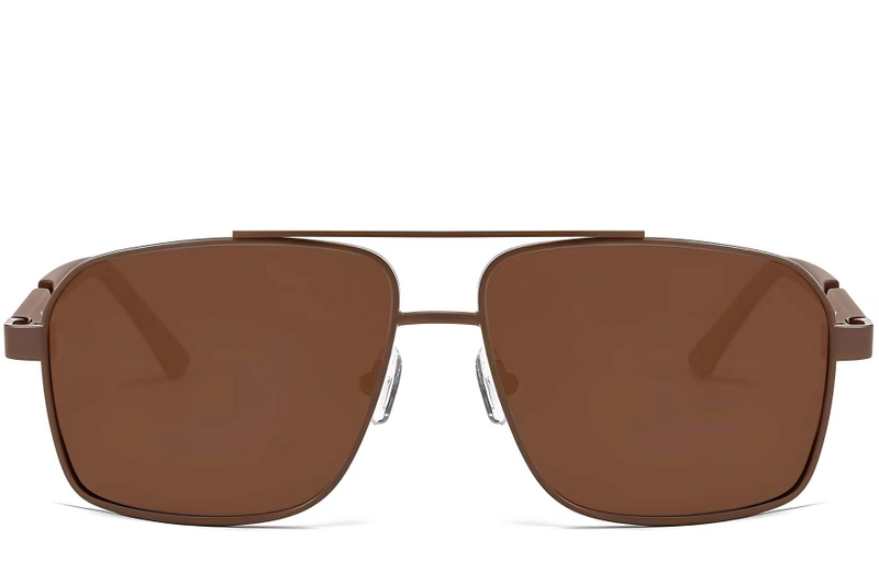 Aviator Copper Metal Sunglasses #BS2503-0061