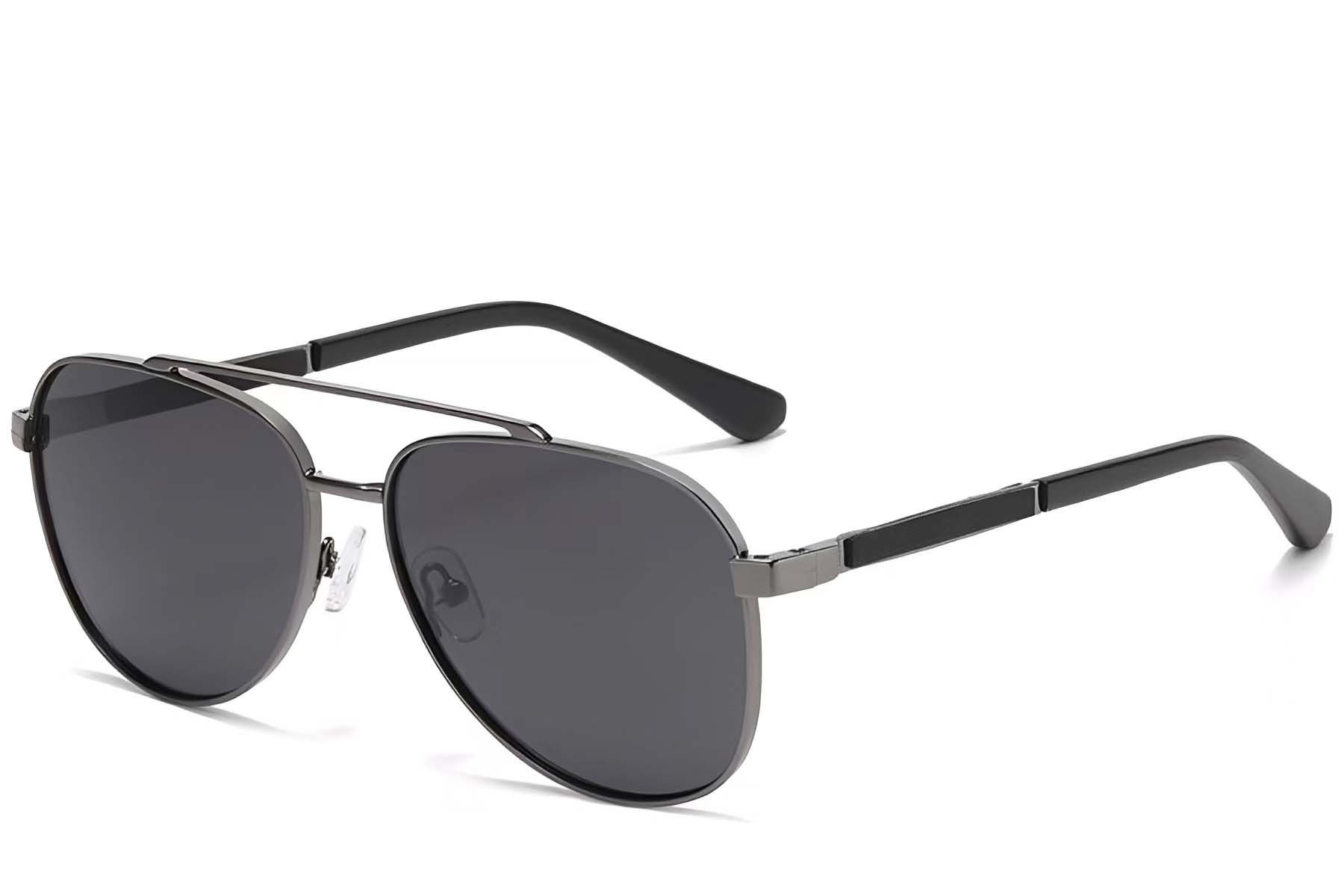 Aviator Grey Metal Sunglasses #BS2503-0062