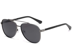Aviator grijze metalen zonnebril #BS2503-0062