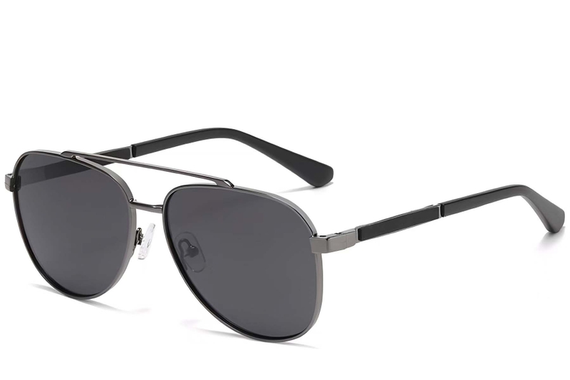 Aviator grijze metalen zonnebril #BS2503-0062