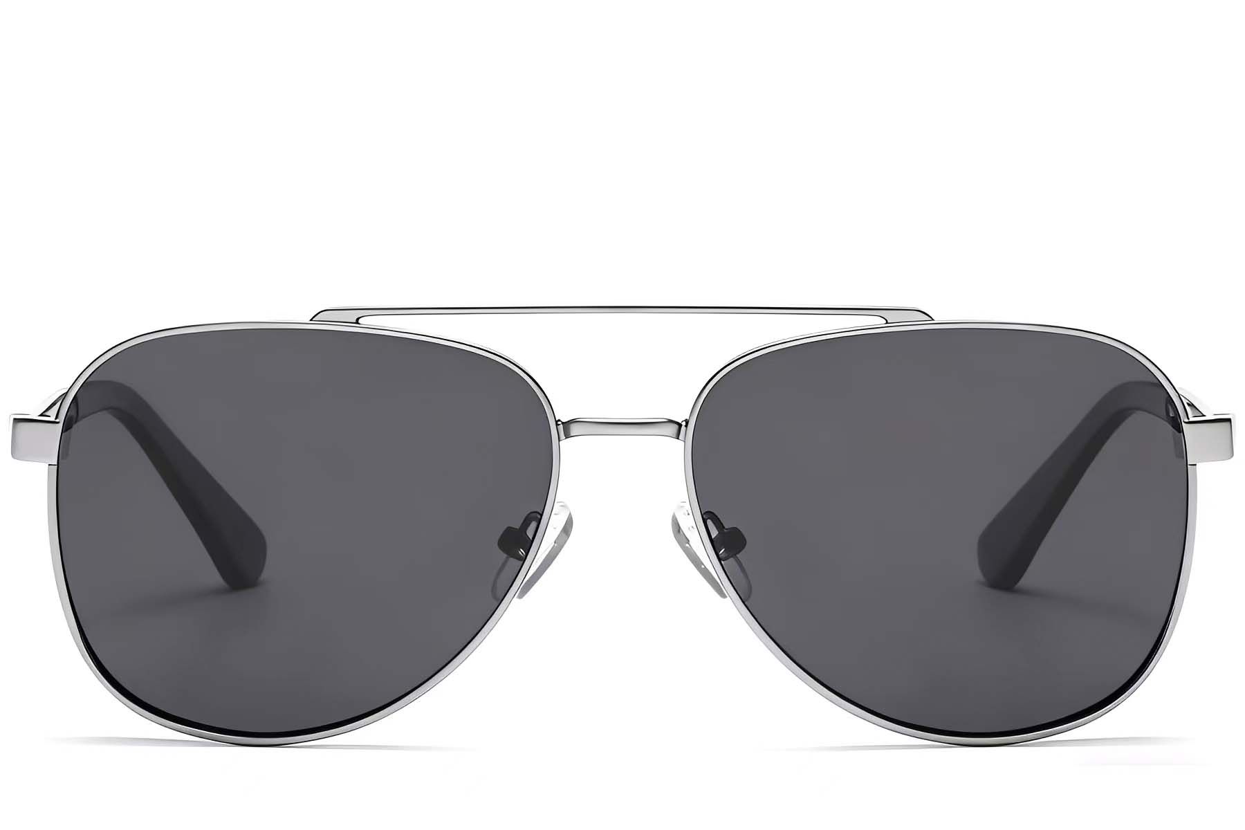Aviator Silver Metal Sunglasses #BS2503-0063