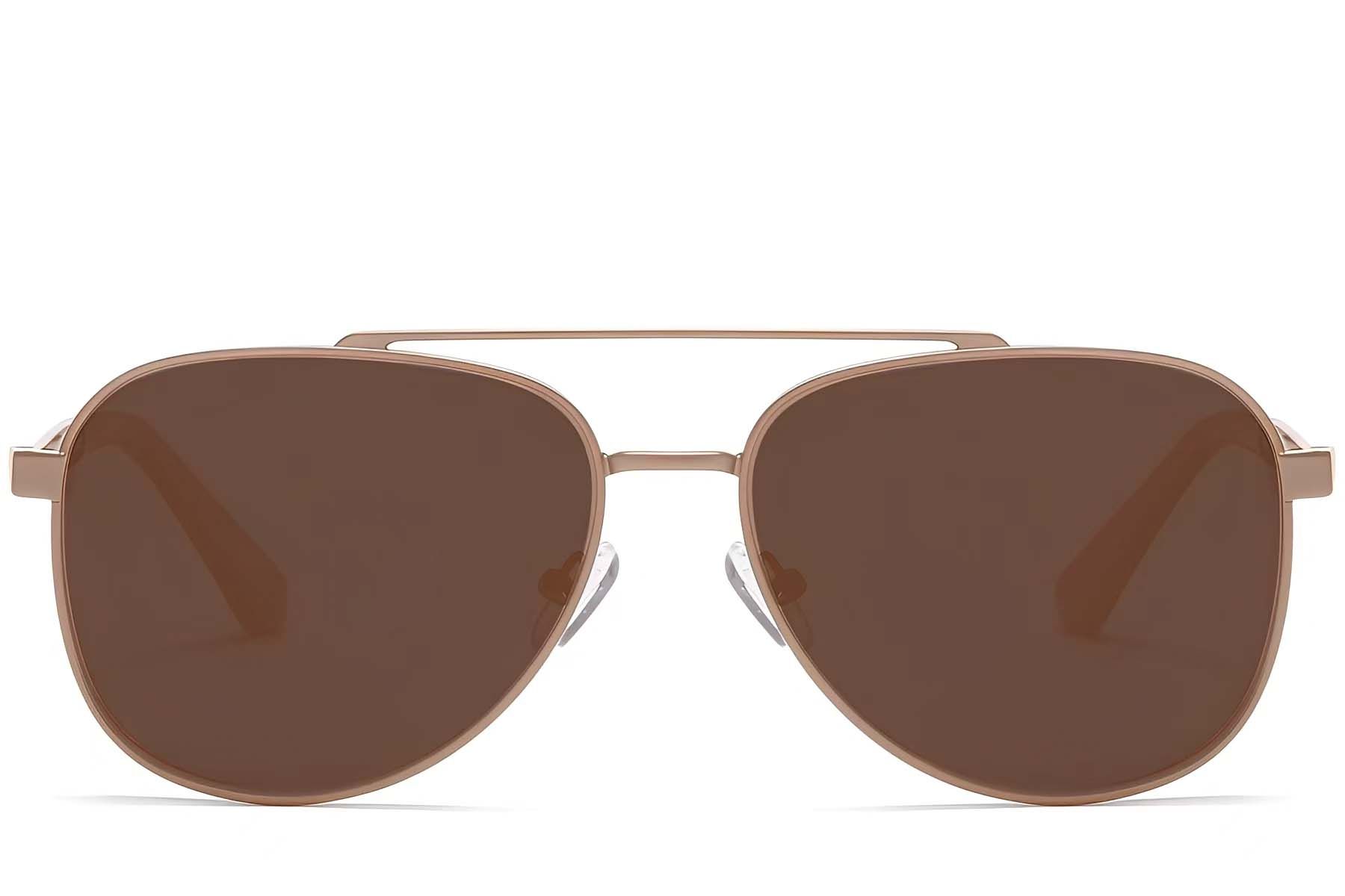Aviator Copper Metal Sunglasses #BS2503-0064