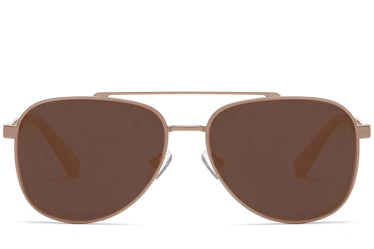 Aviator Copper Metal Sunglasses #BS2503-0064