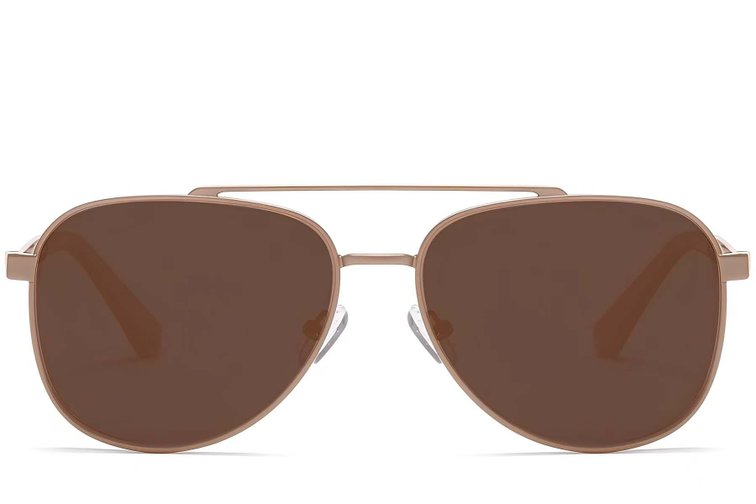 Occhiali da sole modello aviatore in metallo color rame #BS2503-0064