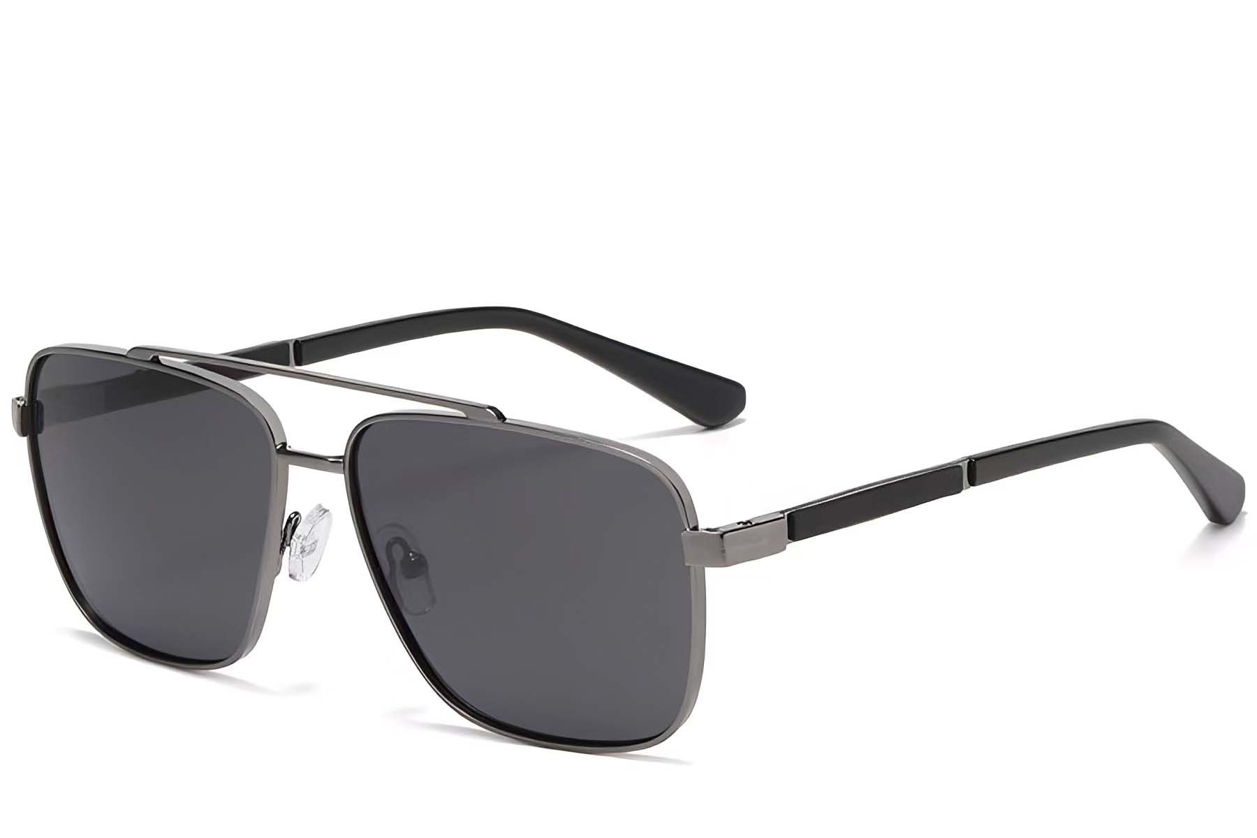 Aviator Grey Metal Sunglasses #BS2503-0065
