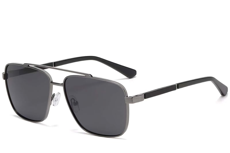 Aviator Grey Metal Sunglasses #BS2503-0065