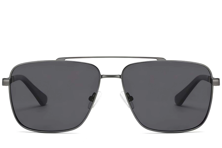Aviator Grey Metal Sunglasses #BS2503-0065