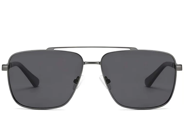 Aviator Grey Metal Sunglasses #BS2503-0065