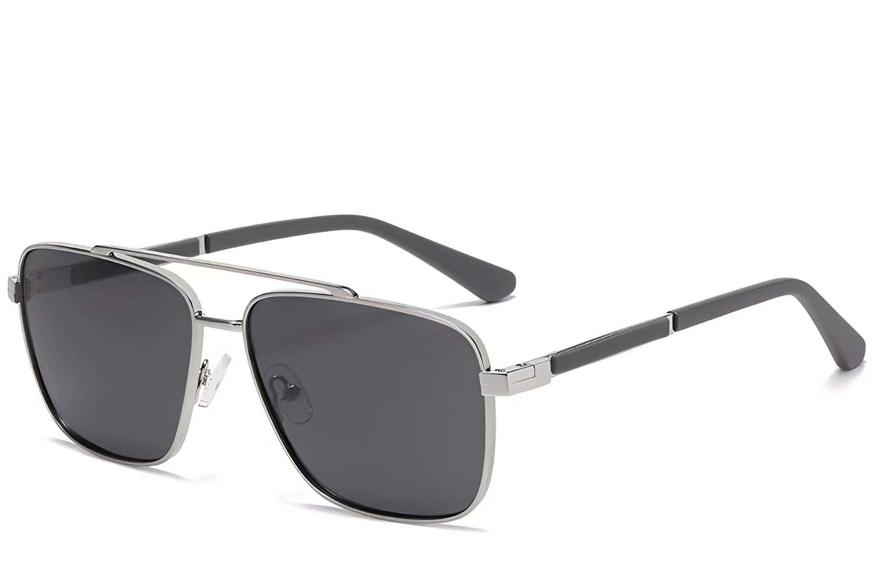 Aviator Silver Metal Sunglasses #BS2503-0066