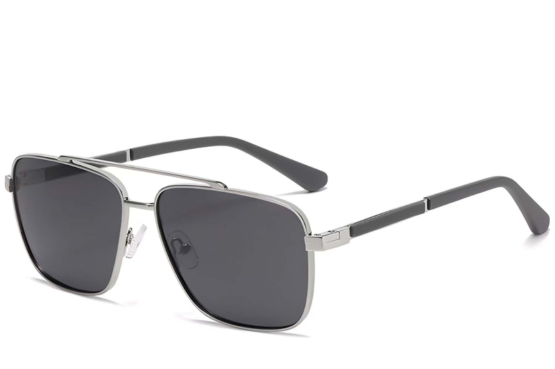 Aviator Silver Metal Sunglasses #BS2503-0066