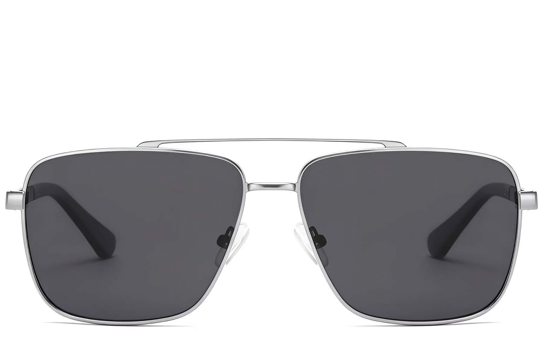 Aviator Silver Metal Sunglasses #BS2503-0066